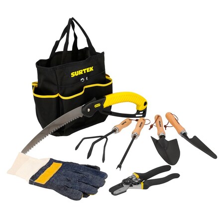 Surtek Garden Tool Set With Polyester Bag, 8PK JJ8